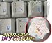 DUTCH BELGIAN KEYBOARD STICKERS WITH BLUE LETTERING ON TRANSPARENT BACKGROUND