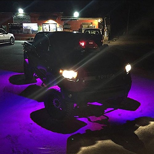 VIVID LIGHT BARS 2″ Mini RGB Led Rock Light 4pcs with Bluetooth Remote