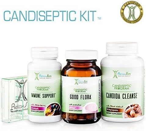 RelaxSlim Candida Albicans Treatment, Formulated by Award Winning Metabolism and Weight Loss Specialist- Full Detox and Cleanse of Fungus for Health and Weight Loss Aid by Relaxslim