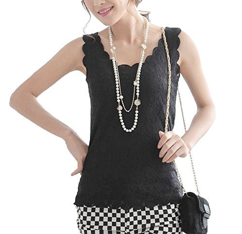 タンクトップ レース おしゃれ 黒 ピンク ベージュ レディース 94