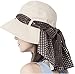 Supergirl Women's Cotton Sun Hats Spring Summer Topee UPF 50+ Floppy Beach Hats