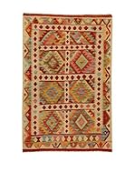 Design Community By Loomier Alfombra Kelim Kaudani (Rojo/Multicolor)