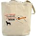 Canvas Tote Bag Beige  Best Friends Forever Me & My Australian Cattle Dog  Dog