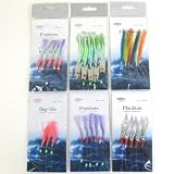 FTD - Fladen Sea Fishing Lures Selection Feathers, Day-Glo, Plankton, Shrimp - ideal for Mackerel and other sea fishing!