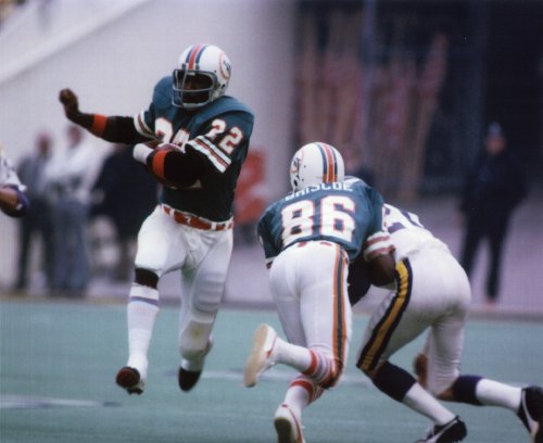 MERCURY MORRIS MIAMI DOLPHINS 8X10 SPORTS ACTION PHOTO (A)