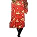 Christmas Dress Mallcat Women Christmas Snowman Swing Dress
