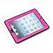 MagicSky Rugged Hybrid Dual Layer Full Body Protective Case with Kickstand for iPad 2, iPad 3 and iPad 4, Hot Pink / Black