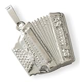 Bijou musique pendentif en argent : accord�on