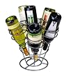 Oenophilia 6-Bottle Bouquet Wine Rack, Gun Metal Finish
