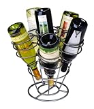 Oenophilia 6-Bottle Bouquet Wine Rack, Gun Metal Finish