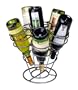 Oenophilia 6-Bottle Bouquet Wine Rack, Gun Metal Finish