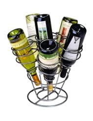 Oenophilia 6-Bottle Bouquet Wine Rack, Gun Metal Finish by 