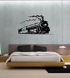 TRAIN WALL ART STICKER DECAL MURAL VINYL T03