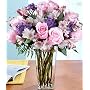 Flowers - Pink Sapphire Flower Bouquet with Vase