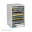 Safco Products Vertical Desk Top Sorter - 11 Compartment, Gray (9419GR)