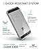 Ghostek Cloak Series for Apple iPhone SE 5S 5 Slim Protective Armor Case Cover Tempered Glass (Silver)