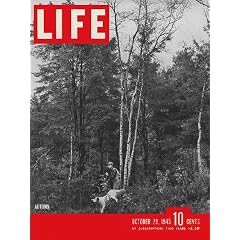 Life Magazine issue dated  October 29, 1945: Cover STory: Autumn; MOVIES: 'And Then There Were None' Agatha Christie; SPORTS: Weight Lifting; PHOTOGRAPHIC ESSAY: English Country Homes; Please see TABLE OF CONTENTS photo for additional information on articles in this issue