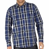 Ben Sherman Mens Barney Western Check Shirt Kings Blue