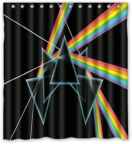 66 "x72" Pink Floyd Shower Curtain Waterproof Fabric Shower Curtain