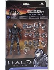 Toy: Halo Reach Series 5 6 Inch Scale Spartan CQB Custom & 3 Sets Of Armor - Steel Action Figure Armor Pack - MCFARLANE TOYS