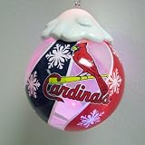 St. Louis Cardinals MLB Light Up Glass Ball Ornament