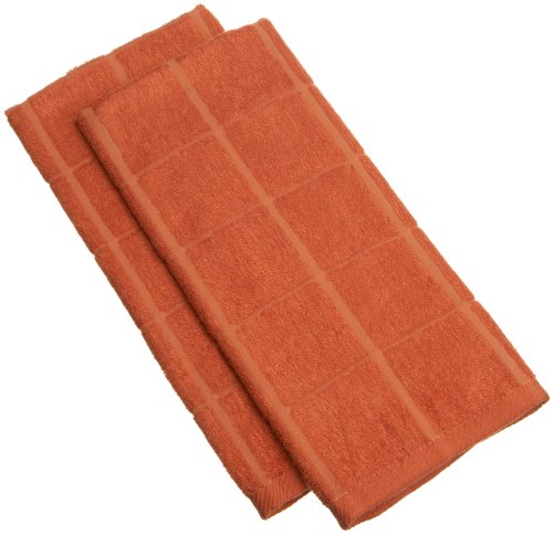 DII Persimmon Bamboo Dishtowel, Set of 2