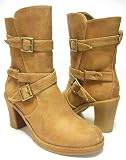 Sexy Tan Ankle Boots w/Wrap Around Straps