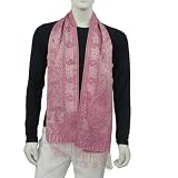 Scarves for Men Silk Muffler Dad Gifts Idea 12 x 60 inches