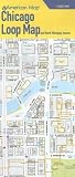 AMERICAN MAP CHICAGO LOOP AND NORTH MICHIGAN AVENUE STREET