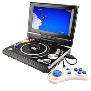(12.5 Inch, 31.8 cm) Portable DVD Player - DVD, VCD, MP3, DIVX, Jpeg, Supports SD MMC USB,... 
