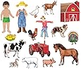 Felt BBS Bulletin Board Sets / Flannel Board Set: My Farm Friends; no. LFV25703