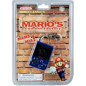 1998 Nintendo Mini Classics: Mario's Cement Factory / Hand-Held Game W/Attached Keychain