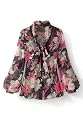 Newport News Sheer silk blouse