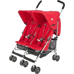 MACLAREN - POUSSETTE DOUBLE TWIN TRIUMPH SCARLET 09
