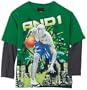 And 1 Boys 2-7 Long Sleeve Slider,Green,5/6