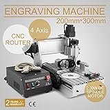CNCShop CNC Router CNC Engraver Engraving Machine Cutting Machine 3020T 4th Axis Carving Tools Artwork Milling Woodworking