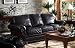 Dark Brown Leather Manchester 100% Italian Leather sofa