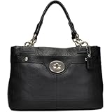 (コーチ)COACH レザー ペネロピ キャリーオール ショルダー トート ハンドバッグ ブラック F16531 SV/BK 並行輸入品 COACH ハンドバッグ