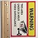 ProGrade Security Camera Sticker Video Surveillance Sticker with Security Sign Warning for Home and Business, UV Weather Resistant, 6 x 4.25-Inch, Pack of 4