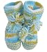 Hand-Knitted Baby Booties Collection in Confetti Stripes [Apparel]