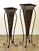 Fancy Metal Long Unique VASES Set