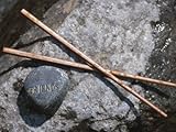 IMAGE OF Chopsticks and Stone with Word Friends on Rock in Tranquil Stream Stretched Canvas Poster Print, 30x40