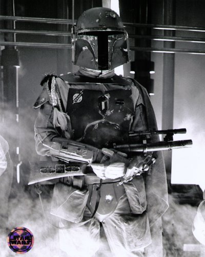 Star Wars Boba Fett Black and White Print-image