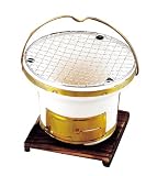 Portable Yakitori Clay Stove Round #L-897