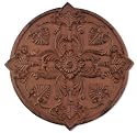 Sunset Vista Designs Cast Iron St. Croix Stepping Stone, 12-Inch Diameter