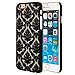iPhone 6 Plus Case, SGM (TM) Damask Design Pattern Rubber Coating Ultra Slim Fit Hard Hybrid Case Cover for Apple iPhone 6 Plus (5.5) + SGM (TM) Microfiber Cleaning Cloth (Black)…