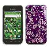 Purple & White Flower Hard Case / Cover / Shell for Samsung Vibrant SGH-T95 ....