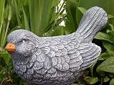Eigenschaften Tiefes Kunsthandwerk GbR  / Tierfigur Steinfigur Vogel Spatz schiefergrau
