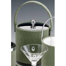 Kraftware 45273 Tanglewood Lemongrass 3 Quart Ice Bucket with Stitched Handle and Metal... by Kraftware