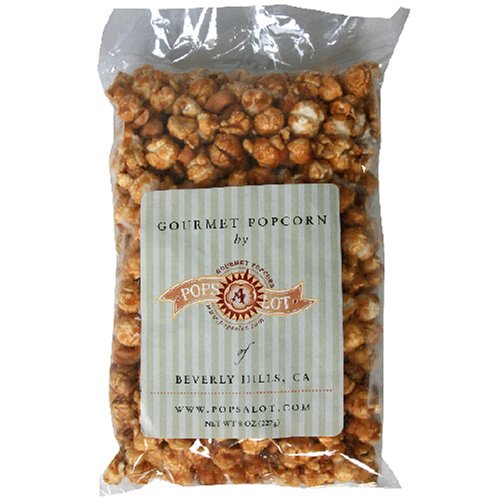 Popsalot Gourmet Popcorn, Cashew & Clandestine Caramel Corn, 7-Ounce Bags (Pack of 6)